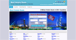 Desktop Screenshot of besthotelsdeals.net